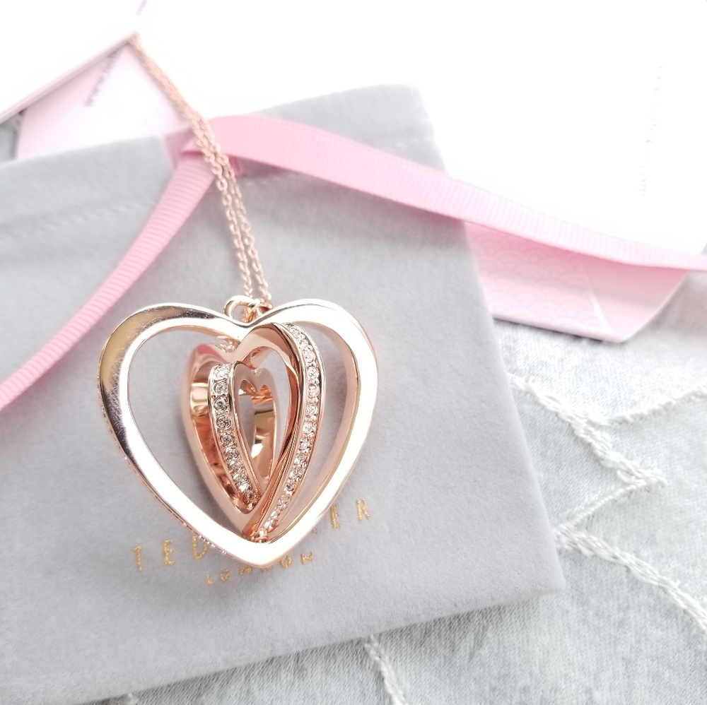 🍒NWT🍒 TED BAKER SWAROVSKI CRYSTAL NECKLACE - Picture 3 of 13